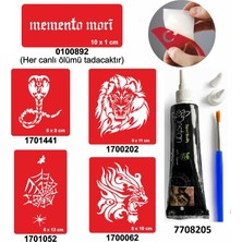 Enhavalı Kobra ve Kaplan Desenleri Hint Kınası ile Geçici Dövme Yapma Seti