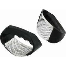 Mabeyn Metal Zırh Modeli Sarımsak Ezici, Paslanmaz Çelik Sarımsak Rendesi, Siyah Silikon Saplı