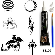 Airbrush Tattoo Efkar Ve Şerit Hint Kınasıyla Geçici Dövme Yapma Kiti