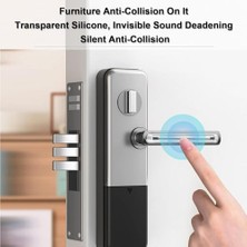 Mabeyn Şeffaf Mobilya Tamponları, Premium Silikon Malzemeden Üretilmiş, Yapışkanlı Tasarım, Mobilya ve Kapı Kenarlarını Çizilmeye Karşı Korur, Ev ve Ofis Kullanımı Için Ideal