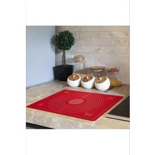 Mabeyn 40X50 Kırmızı Hamur Matı (Kırmızı, 50X40)