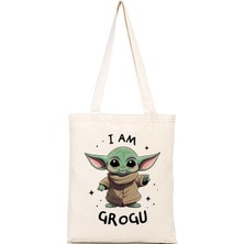 Mabeyn Grogu Baby Yoda Tasarım Bez Çanta