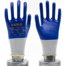 Mabeyn Faba EP-1303 Nitril Kaplı Polyester Eldiven
