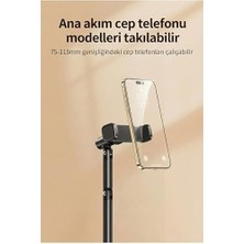 Mabeyn Jopree X66F | Ayarlanabilir Telefon Standı 360° Döner, Canlı Yayın/çekim Için Ergonomik Masaüstü Tutucu, Alüminyum Alaşımlı, Video & Sohbet Destekli, 75-115MM Telefonlar Için (Beyaz)