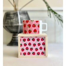 Mabeyn Giftmoda Çilek Tasarımlı Kutulu Kupa