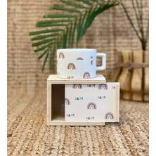 Mabeyn Giftmoda Happy Gökkuşağı Tasarımlı Kutulu Kupa