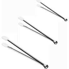Mabeyn Klasik Metal Mangal Maşası 36 Cm-32 Cm-27 cm Uzun-Kısa Boy Çelik Yemek Barbekü Izgara Kömür Köz (3'lü Set)