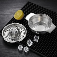 Mabeyn Mallart® Paslanmaz Çelik Limon Sıkacağı Manuel Narenciye Sıkacağı Portakal Narenciye Presi Süzgeçli Meyve Sıkacağı Çelik El Tipi Limonluk
