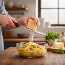 Mabeyn Mallart® Paslanmaz Çelik Parmesan Limon Rende - Ergonomik Saplı, Bulaşık Makinesinde Yıkanabilir, Zester Rende - Limon, Peynir, Hindistan Cevizi, Zencefil Için