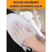 Mabeyn Beylini Buharlı Ütü Eldiveni Mini Ütü Pedi Sıcaklık Buhar Geçirmez Ütü Masası Eldiveni Taşınır Bez 15X25 cm (Gri)