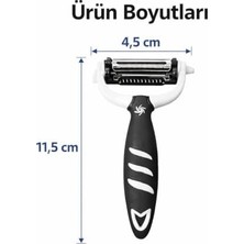 Mabeyn Profesyonel Paslanmaz Çelik Sebze Meyve Soyucu Ergonomik Tutma Saplı Kaymaz Kabuk Soyacağı Patates Havuç Elma Salatalık Kabak Için Çok Amaçlı Dayanıklı Keskin Mutfak Soyma Aparatı
