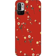 Mabeyn (6548) Kırmızı 5g Çiçekli Kırmızı Telefon Kılıfı 10 ile Uyumlu