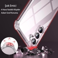 Mabeyn Galaxy S23 Fe Uyumlu Anti Darbe Emici S23 Fe (6.4') Şeffaf Silikon Tpu Clear Kılıf, Transparent Galaxy S23 Fe Anti Kılıfı Şeffaf