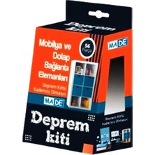 Mabeyn Deprem Güvenlik Kiti, 56 Parça, Dübel, Vida, Askı Elemanı, Sabitleme Pulu, Plastik Kapak, Vidalama Montaj Seti, Mobilya ve Dolap Sabitleme Seti