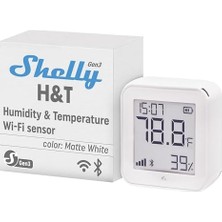 Mabeyn H&t Gen 3 - Wi-Fi ve Bluetooth Sıcaklık, Nem Sensörü ve Hava Istasyonu (Beyaz, Duvara Monte Edilebilir, Göbek Gerekmez)