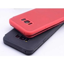 Mabeyn Galaxy S8 Plus ile Uyumlu Kapaklı Iç Kısım Silikonpencereli Koruma Kılıf, Pembe Koyu