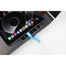 Mabeyn Type C-C Power Delivery Hızlı Şarj Kablosu, Beyaz Kablo, Beyaz/mavi Uçlar (150 Cm)