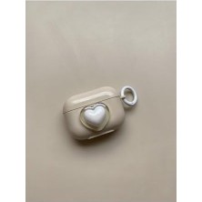 Mabeyn (5217) Bej Kalpli Kulaklık Kılıfı Pro ile Uyumlu