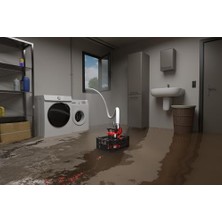 Mabeyn Dalgıç Pompa - Kirli Su Ge-Dp 7535 N Ll Eco (750 W, Ø 35 Mm'ye Kadar Yabancı Partikül Boyutu, Maks. 18.500 L/sa Akış Hızı, 10 M Dokuma Hortum Dahil, Evrensel Adaptör, Plastik Kutu)