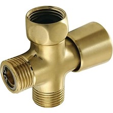 Mabeyn K161A7 Duş Manzarası Duş Kolu Yönlendirici, Fırçalanmış Pirinç 2,75 x 2,31 x 1,06