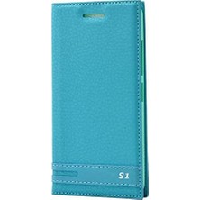 Mabeyn 3056 Vibe S1 Lite ile Uyumlu Kılıf, Kapaklı ile Uyumlu Kılıf, Turkuaz