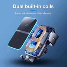 Mabeyn Joyroom JR-ZS246 Gösterge Paneli Araç Tutucu Kablosuz Şarj Cihazı 15W Siyah