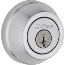 Mabeyn 599 Gatelatch Double Cylinder Deadbolt Featuring Smartkey In Satin Chrome