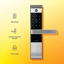 Mabeyn YDM3109A Kartlı ve Şifreli Dijital Gömme Akıllı Kilit, Metal ve Ahşap Kapılar Için (Uygulaması ile Çalışır)