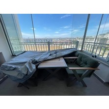 Mabeyn Bahçe Mobilya Koruma Örtüsü Branda (Gri, 200X160X80 Cm(Santimetre))