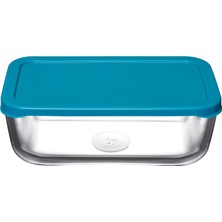 Mabeyn Paşabahçe Snow Box Saklama Kabı 1225 cc Tekli Plastik Turkuaz Kapaklı