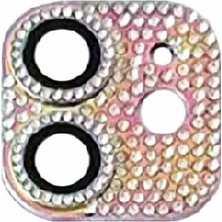 Mabeyn 12 Mini Full ile Uyumlu Taşlı Kamera Lens Koruyucu Çerçeveli Koruyucu Cl-08 Colorful