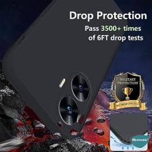Mabeyn Realme C55 Için Kılıf Groovy Soft Siyah [realme C55 ile Uyumlu Kılıf - Siyah]