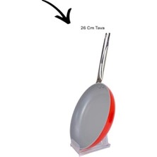 Mabeyn Akdeniz Royal 7 Parça Metal Kulplu Döküm Tencere Seti Kırmızı