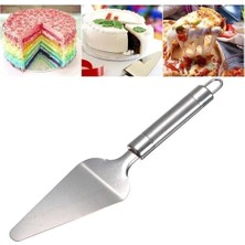 Mabeyn Profesyonel Paslanmaz Çelik Pasta Spatulası, Gümüş Renk, Pizza ve Tatlı Servis Aparatı, Ergonomik Saplı, Çok Amaçlı Mutfak Aracı Spatula