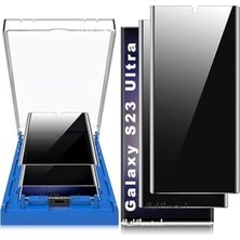 Mabeyn - ile Uyumlu Galaxy S23 Ultra Oval Kavisli Privacy Hayalet Cam Kolay Kurulum Uygulama Aparatlı Glas.trfit