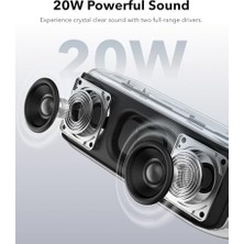 Mabeyn By Select 2s Hoparlör, Tws, 20W Ses, Güçlü Bas Için Bassup Teknolojisi, 16 Saat Çalma Süresi, Ipx7 Tamamen Su Geçirmez, Beyaz