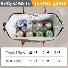 Mabeyn Haegs Kadın Termal Çanta, Yalıtımlı Yemek Taşıma, Bayan Beslenme Çantası, Sızdırmaz Beslenme Kutusu, Yetişkinler ve Çalışanlar Için 11L Gri