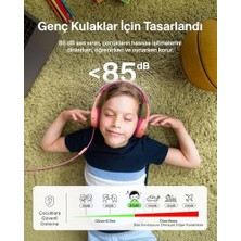 Mabeyn Soundform Mini Kids Kablolu Kulaklık (Pembe) – Usb-C + 3,5 mm Adaptör, Dahili Mikrofon, 85 Db Ses Sınırı, Eğlenceli Çıkartmalar,, Ipad, Galaxy Uyumlu
