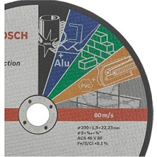 Mabeyn - 230 * 1, 9 mm Çoklu Malzemelerde Kullanım Için Düz Kesme Diski (Taş)