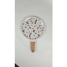 Mabeyn Saplı Porselen Pişirme Tabakları, Meyve, Salata, Sunum Tabağı (Kelebek)