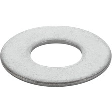 Mabeyn Group 830518 Paslanmaz Çelik Düz Pul, 2,2 cm Çap, 10'lu Paket