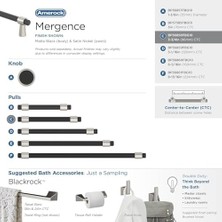 Mabeyn | Dolap Topuzu | Cilalı Krom/mat Siyah | 35 mm Çap | Birleşme | 1 Paket | Çekmece Topuzu | Dolap Donanımı