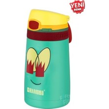 Mabeyn 2li Set Pipetli Çelik Termos 350ML -6 Saat Isı Yalıtımı-