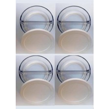 Mabeyn Paşabahçe Polar Iki Bölmeli Saklama Kabı - 4 Adet MG-550683-4 Şeffaf