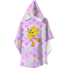 Slipstop Chirpie Poncho Pembe Çocuk Panço