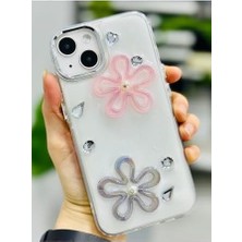 Mabeyn 13-14 ve 15 ile Uyumlu Epoksi 2 Çiçek Oyuncak Tasarımlı Esnek Silikon Kılıfı