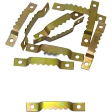 Mabeyn Timsah Ağızlı Çerçeve Askısı, 42X6 Mm, 10 Adet, Ekonomik, Sarı