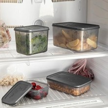Mabeyn Deconox No Frost Silikon Yumuşak Kapalı Saklama Kabı Dondurucu ve Buzluk Saklama Kabı 1400ML, Kapaklı No Frost Saklama Kabı 1400ML, Derin Dondurucu Saklama Kabı 1400ML