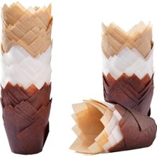 Mabeyn Aputue Kek Kapları, 150 Adet Yağ Geçirmez Kıvrılmayan ve Yanmayan Kek Kalıpları, Muffin ve Cupcake Kapları, Düğün, Doğum Günü ve Partiler Için Ideal (Kahverengi, Doğal Renk, Beyaz)