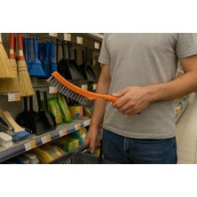 Mabeyn Profesyonel Tel Fırça, Ergonomik Saplı, Çelik Tel, Metal Yüzey Temizleyici, Pas Sökücü, Boya Vernik Kazıyıcı, El Tipi Temizlik Aleti, Yapı ve Hırdavat Kullanımına Uygun, Dayanıklı Fırça